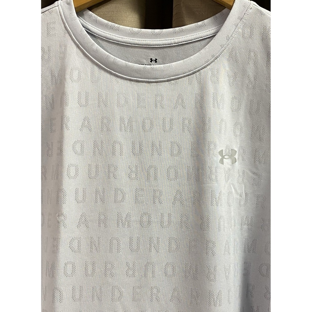 Under Armour Womens Velocity WM Jacquard Tank Top Halo Gray 3X 1383695-014 NEW